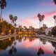 Casa De Balboa at sunset, Balboa Park, San Diego