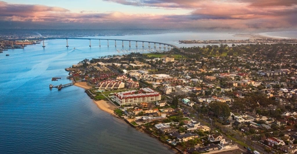 Aerial View of Coronado Island