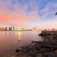 sunset of san diego skyline from Coronado island - San Diego Winter