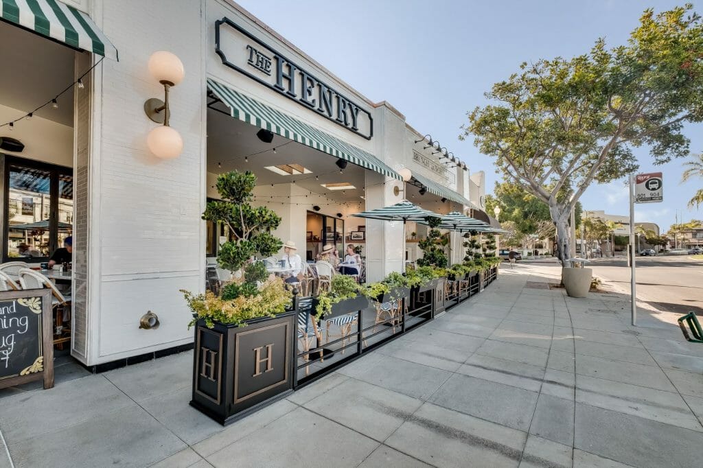 outside of The Henry restaurant in Coronado