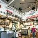 Inside of Little Italy Food Hall - order counters of MeinSt Asian Kitchen & Samburgers food station