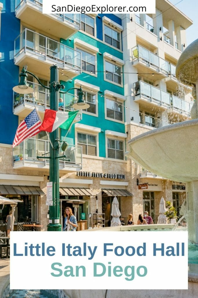 Looking for a fun foodie experience or can't decide what you want? How about a trip to Little Italy Food Hall? 7 tasty food stations to try - perfect when everyone wants something different! San Diego Restaurants - Best restaurants in San Diego - Little Italy San Diego - Best food in San Diego - San Diego Food