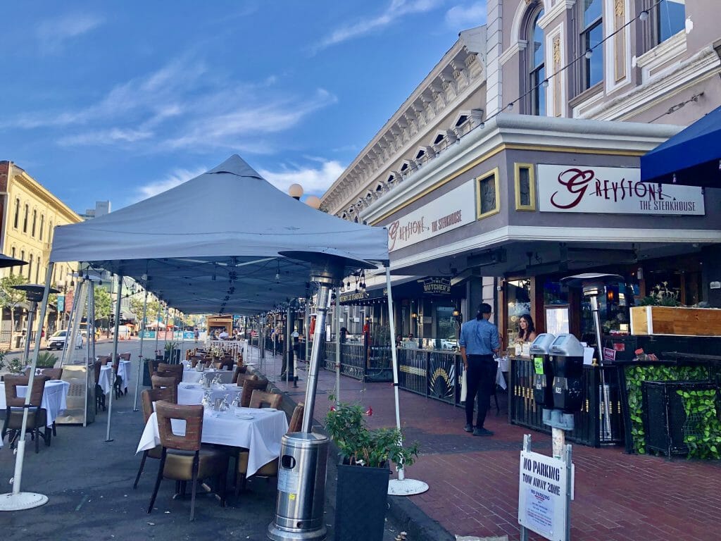 Greystone Steakhouse San Diego Outside Seating