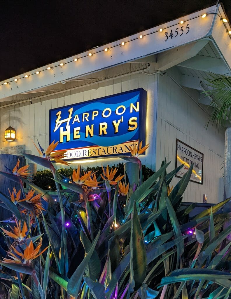 Outside of Harpoon Henrys Dana Point Restaurant