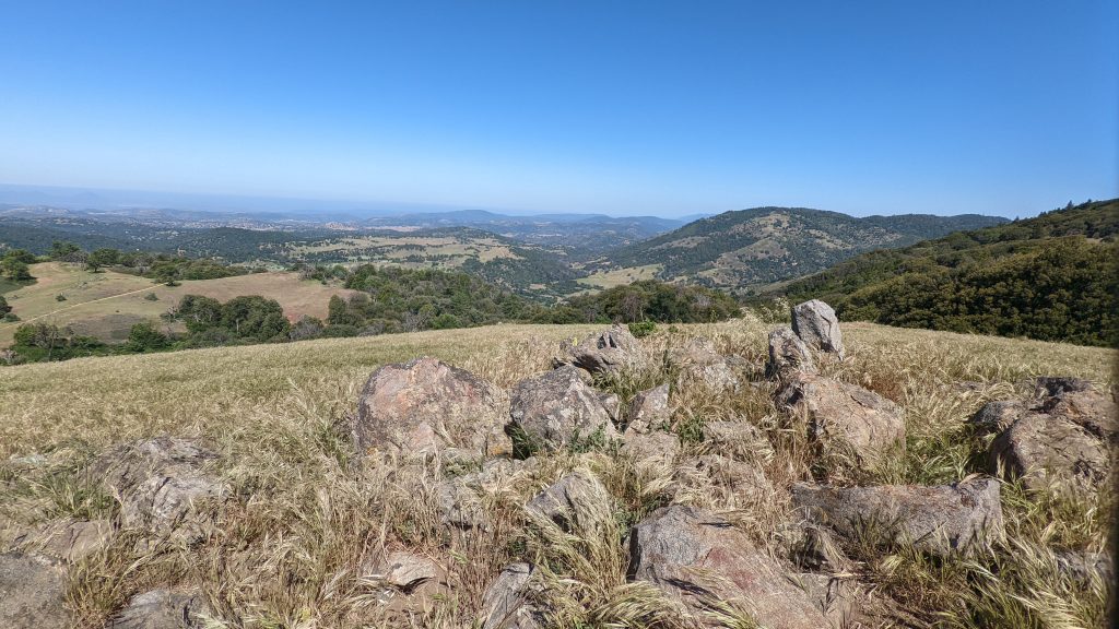 Landscape view from the top of Volcan Mountain in Julian, California