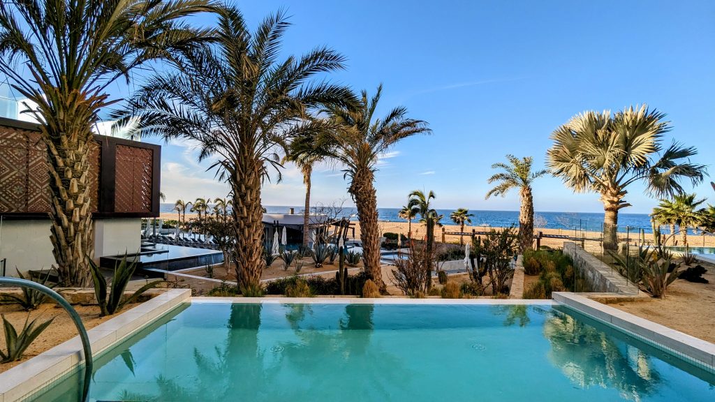private plunge pool at the Hard Rock Hotel Los Cabos