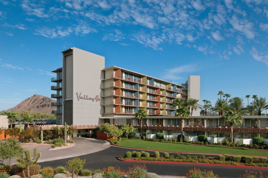 Outside shot of Hotel Valley Ho Scottsdale
