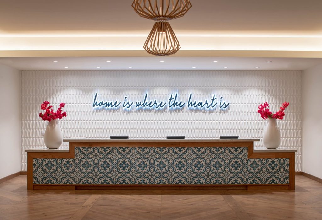 Front desk at the Hotel Adeline in Scottsdale Arizona