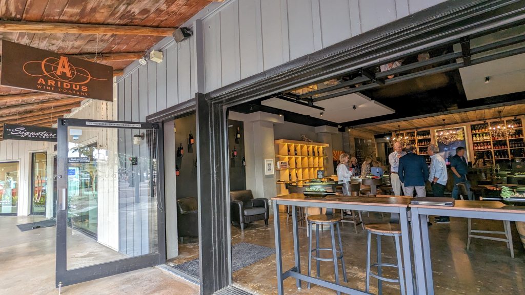 Entrance to Aridus Wine Company