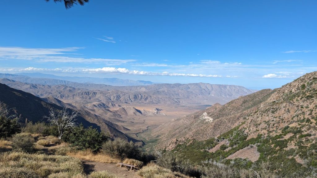 View over Anza Borrego Desert from Sunrise Highway