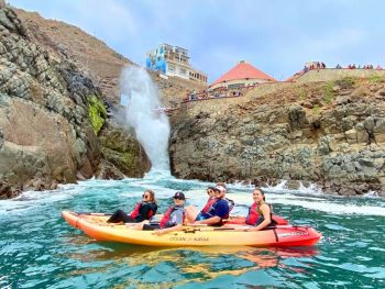 Kayaking in front of La Bufadora Ensenada