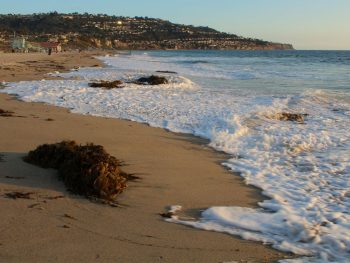 Torrance beach with Palos Verdes in the background