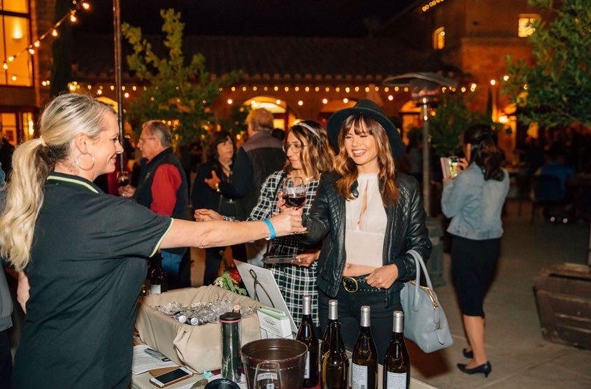 people wine tasting at Crush Temecula Festival
