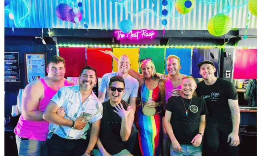 Group of people celebrating at The Loft San Diego Gay Bars