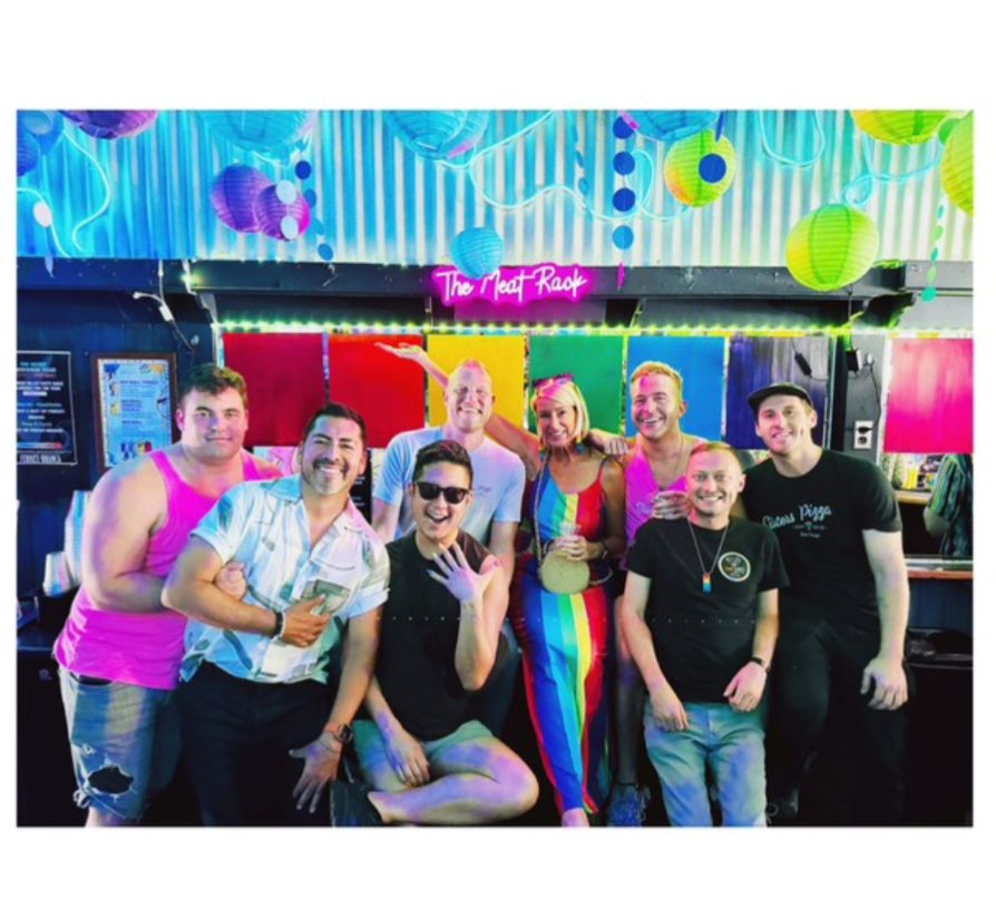 Group of people celebrating at The Loft San Diego Gay Bars