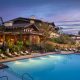 The Lodge at Torrey Pines pool-dusk