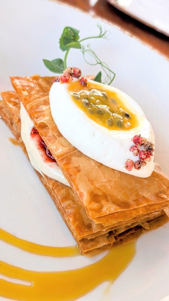 Passion Fruit Dessert at Peasants Feast Solvang