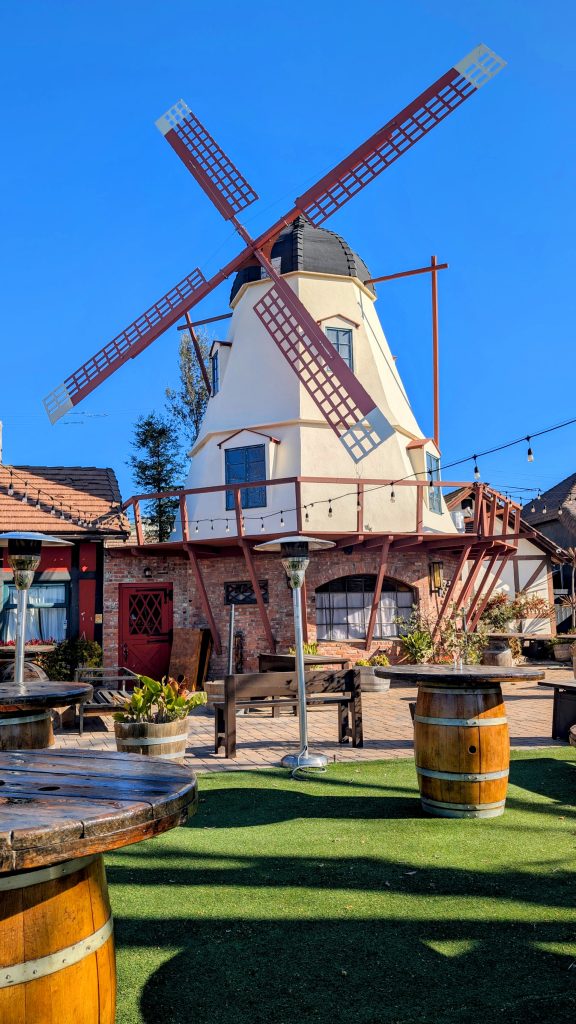 windmill at brewery in Solvang