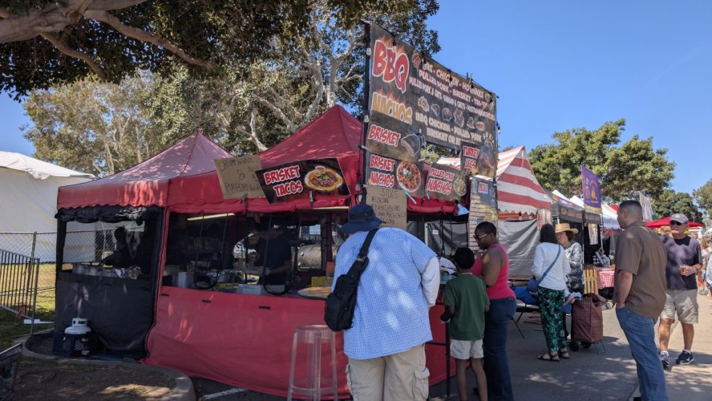 BBQ Booth at Gator by the Bay San Diego