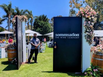 Entrance to Sommsation VIP Pavilion California Wine Festival Carlsbad