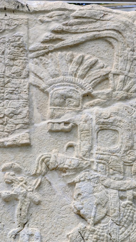 Carving at Bonampak