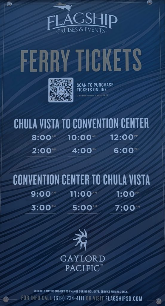 Chula Vista Ferry Schedule