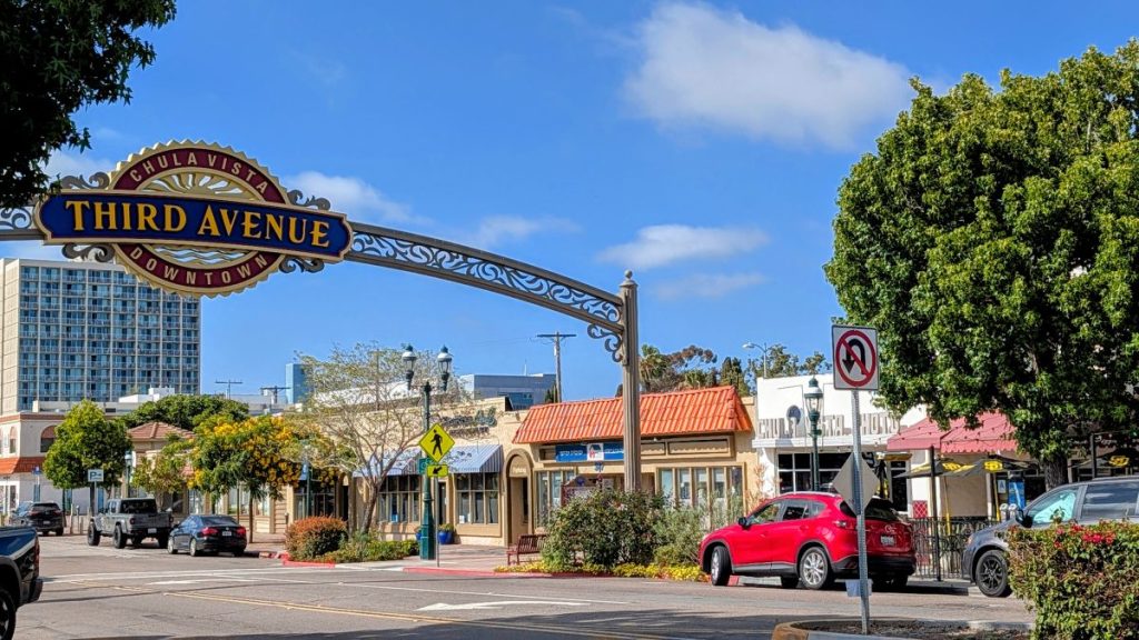 Third Avenue Sign in Downtown Chula Vista