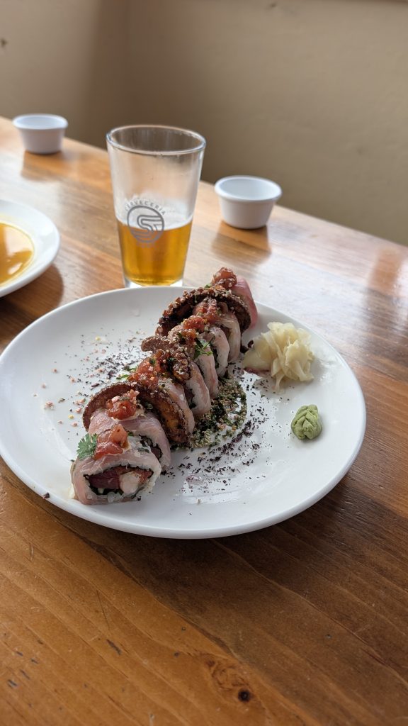 Sushi at Collectivo Surf