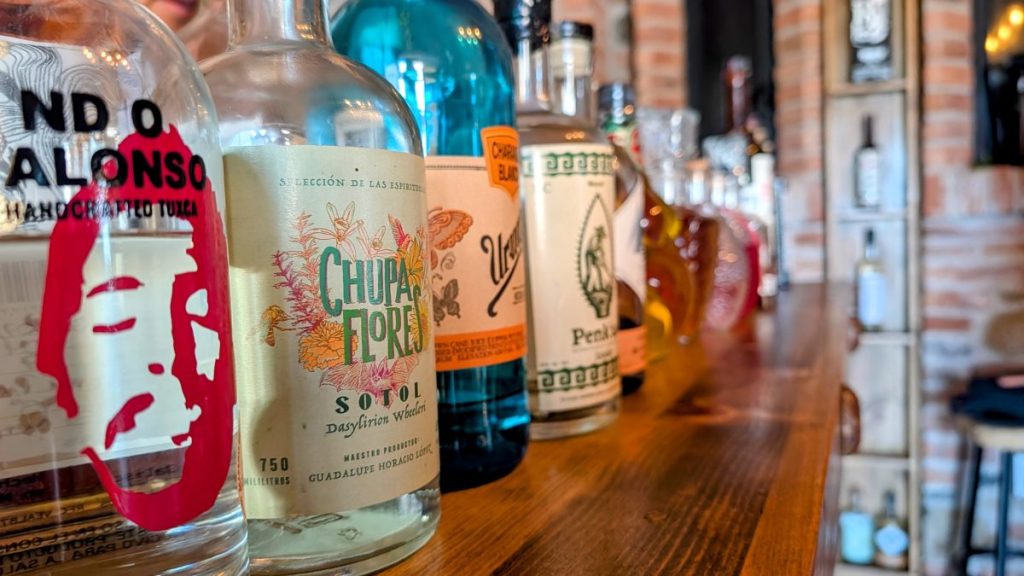 Bottles of Liquor at Los Portales Tasting Room