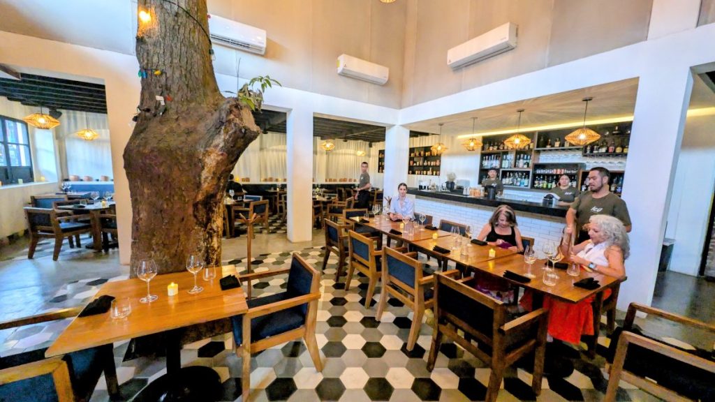 Inside at ICU restaurant in Puerto Vallarta