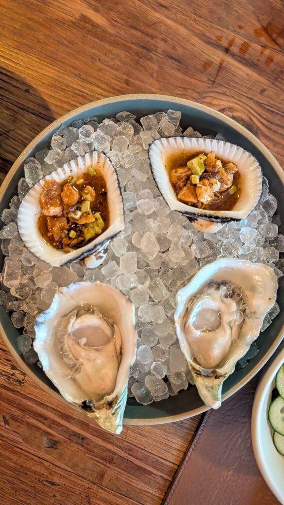 Seafood course at Fauna